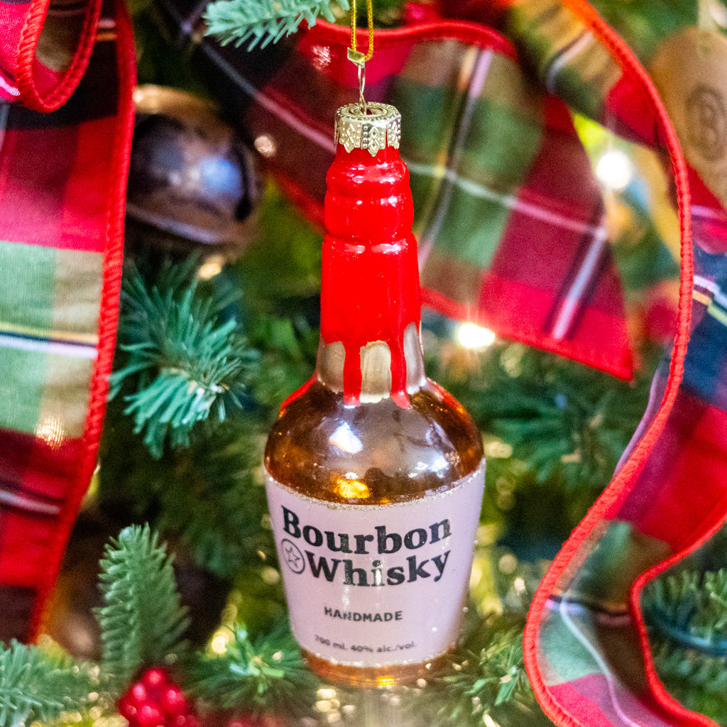 Bourbon Whiskey Glass Ornament