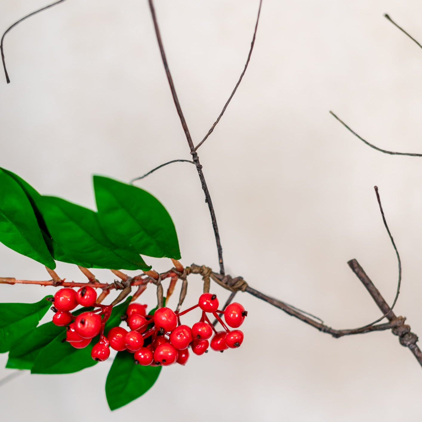 Berry Spray Red with Twigs