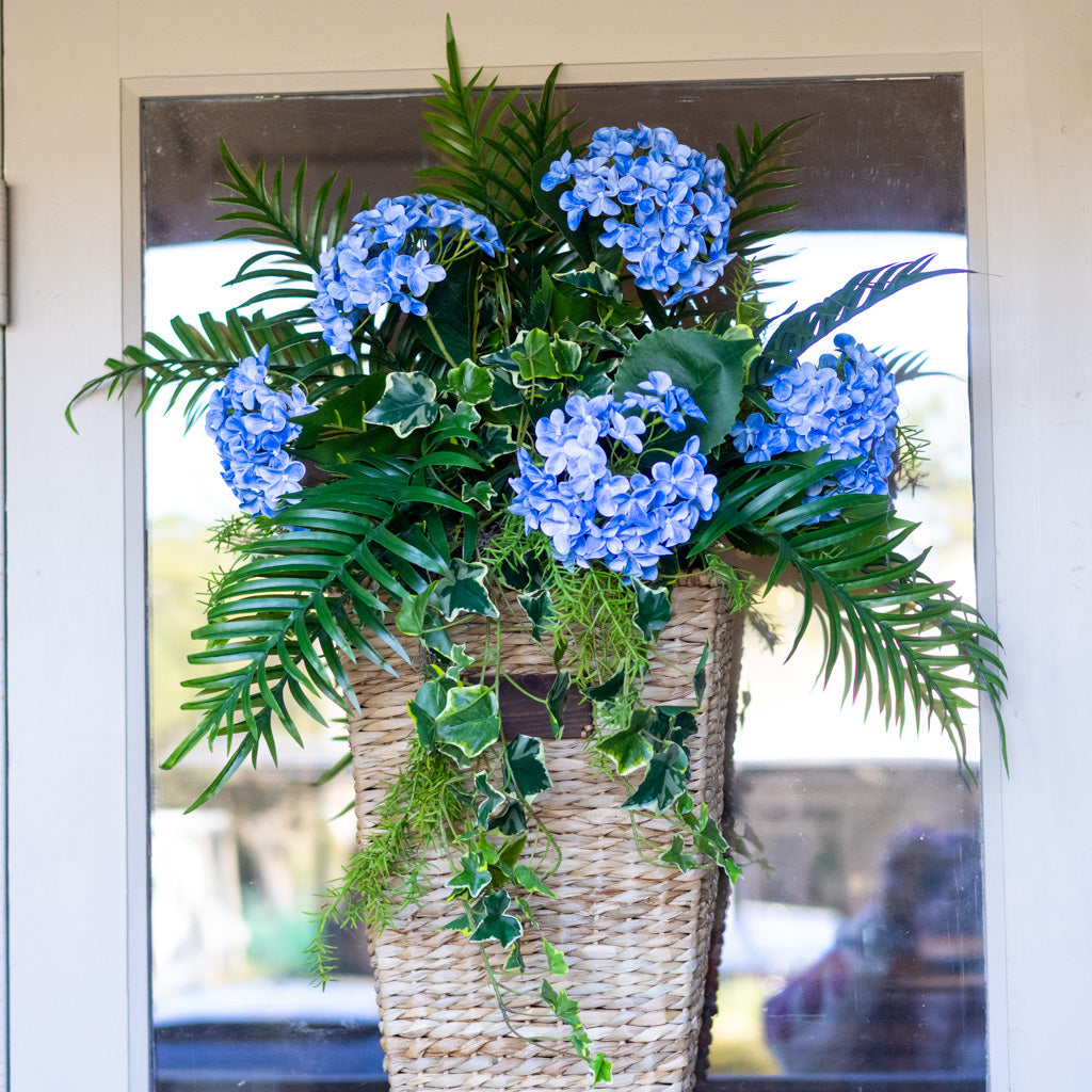 Blue Hydrangea Mix Elongated Drop In