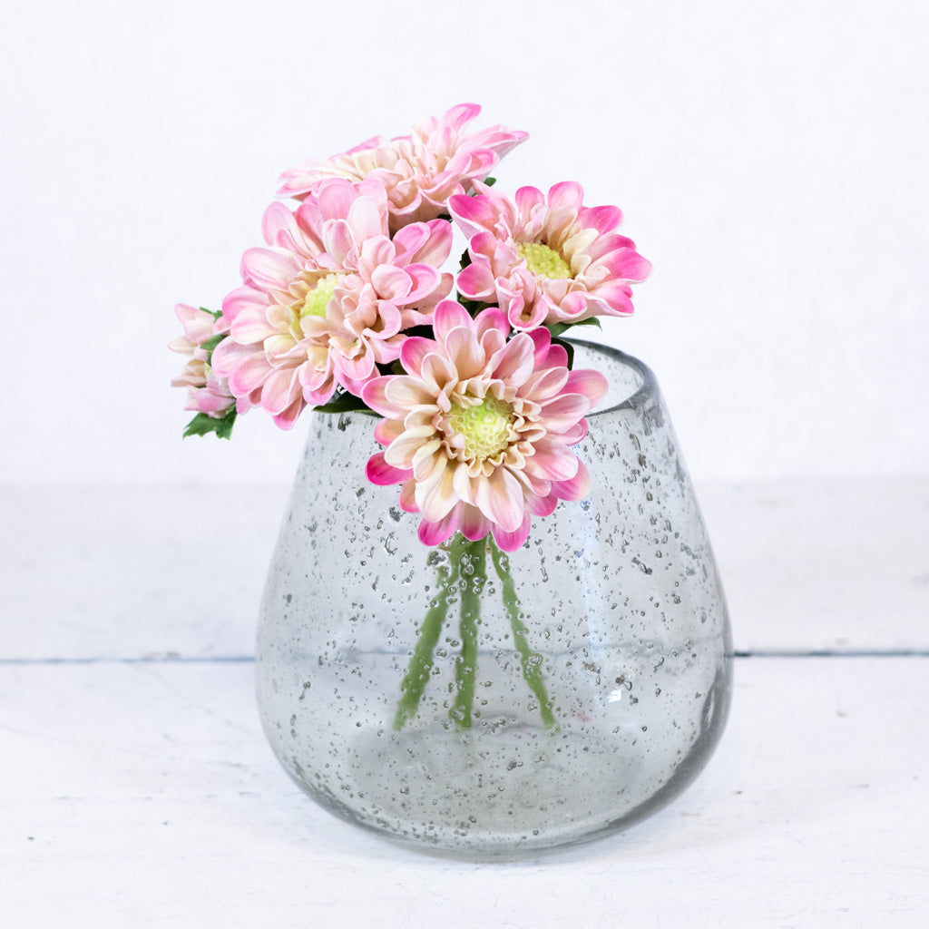 Recycled Stone Glass Vase Large