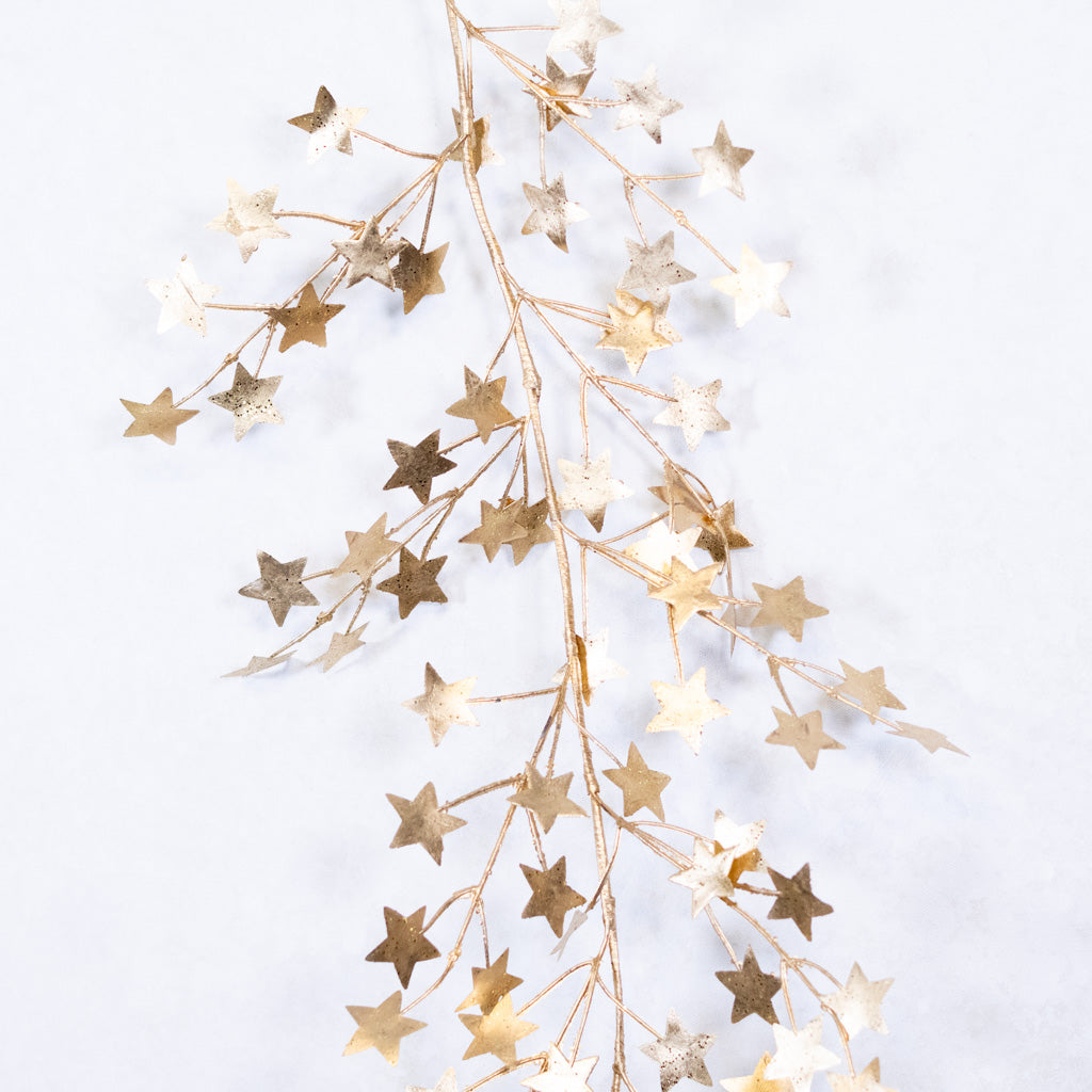 6' Metallic Star Garland