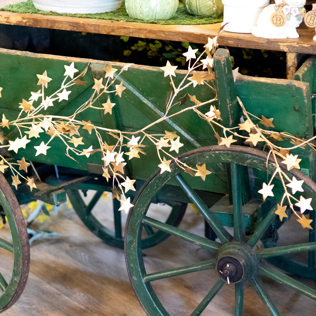 6' Metallic Star Garland