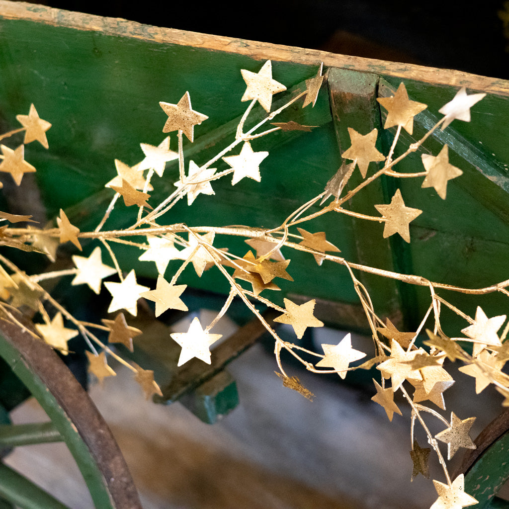 6' Metallic Star Garland