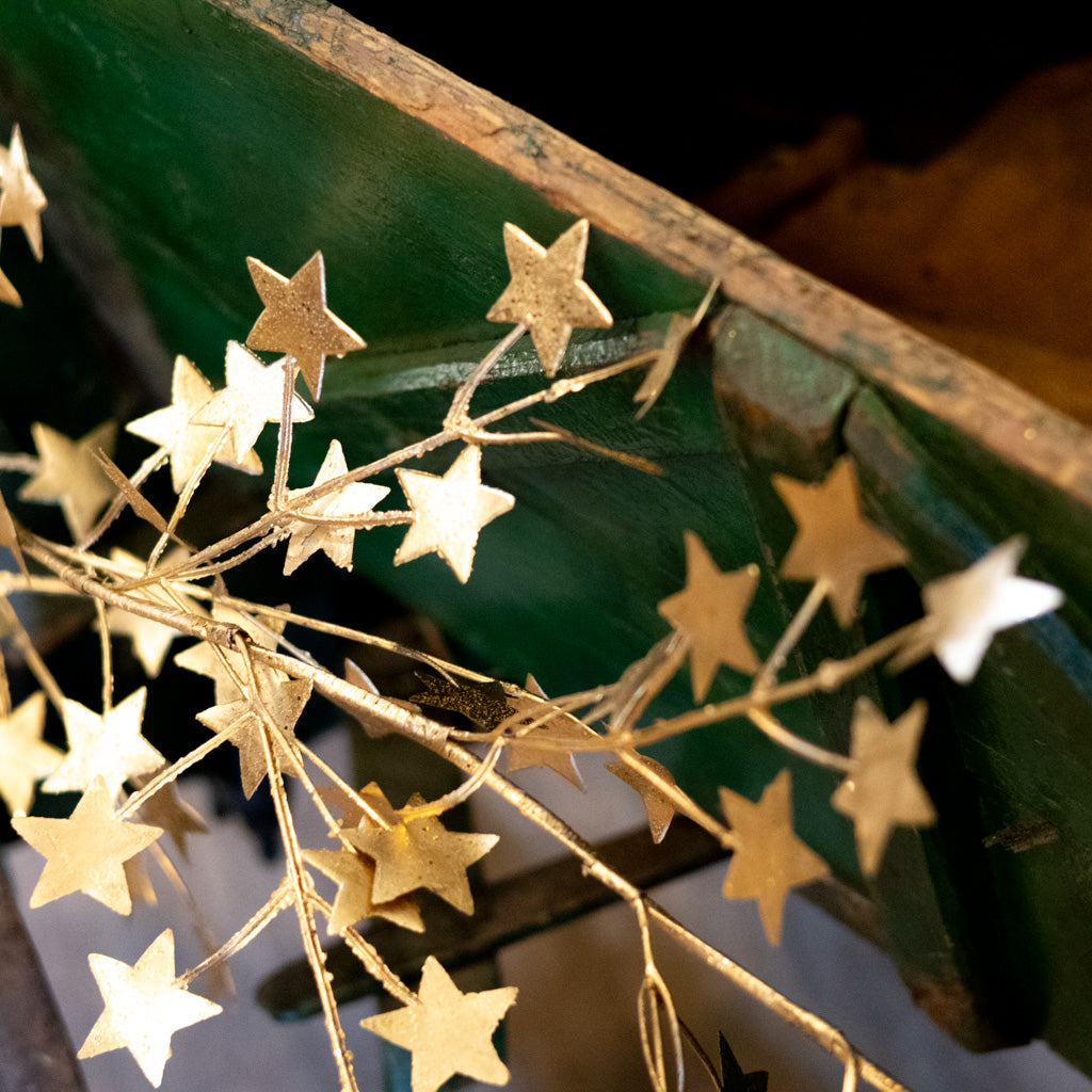 6' Metallic Star Garland