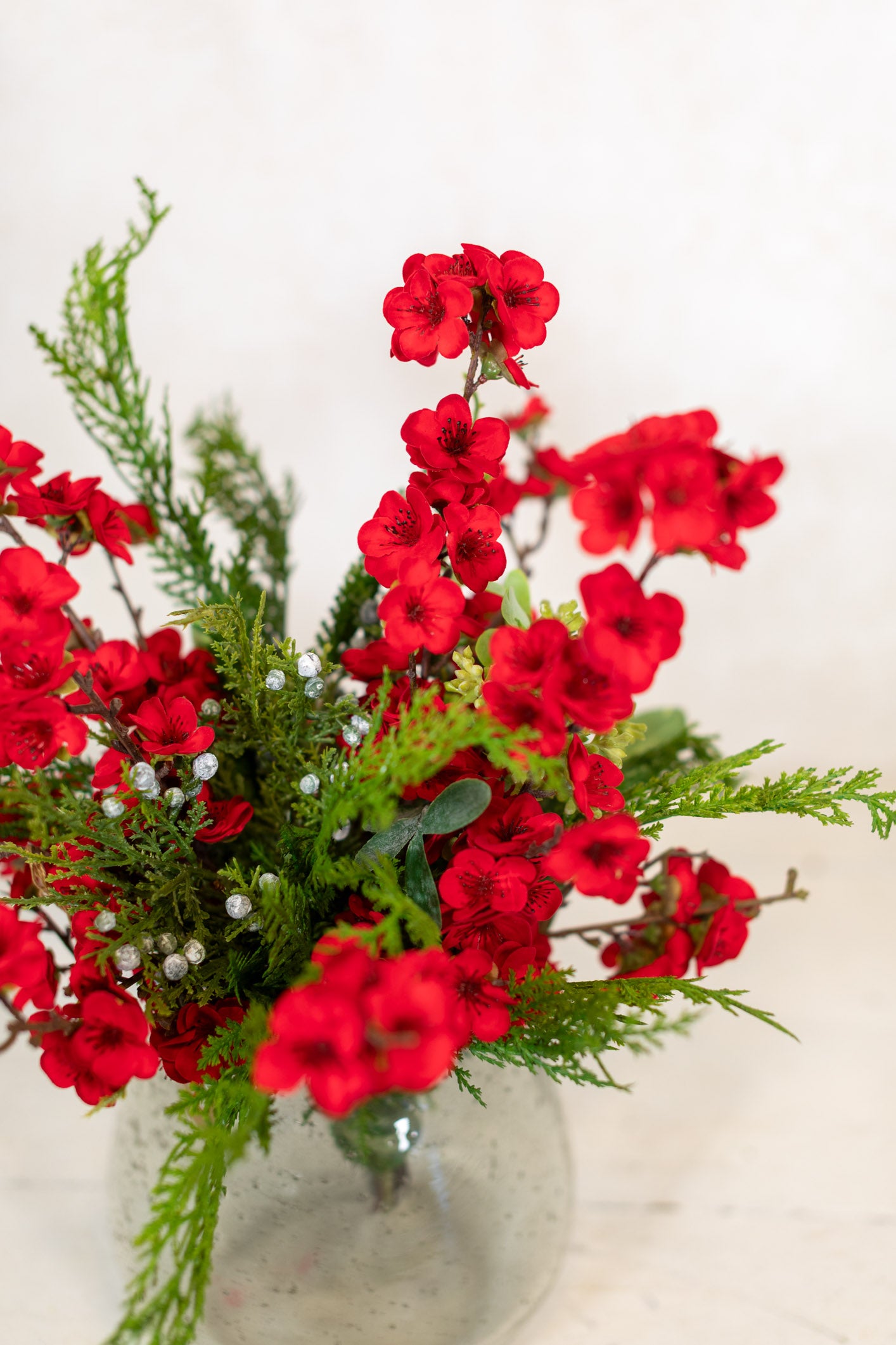 Holiday Cherry Blossom Bouquet Drop In