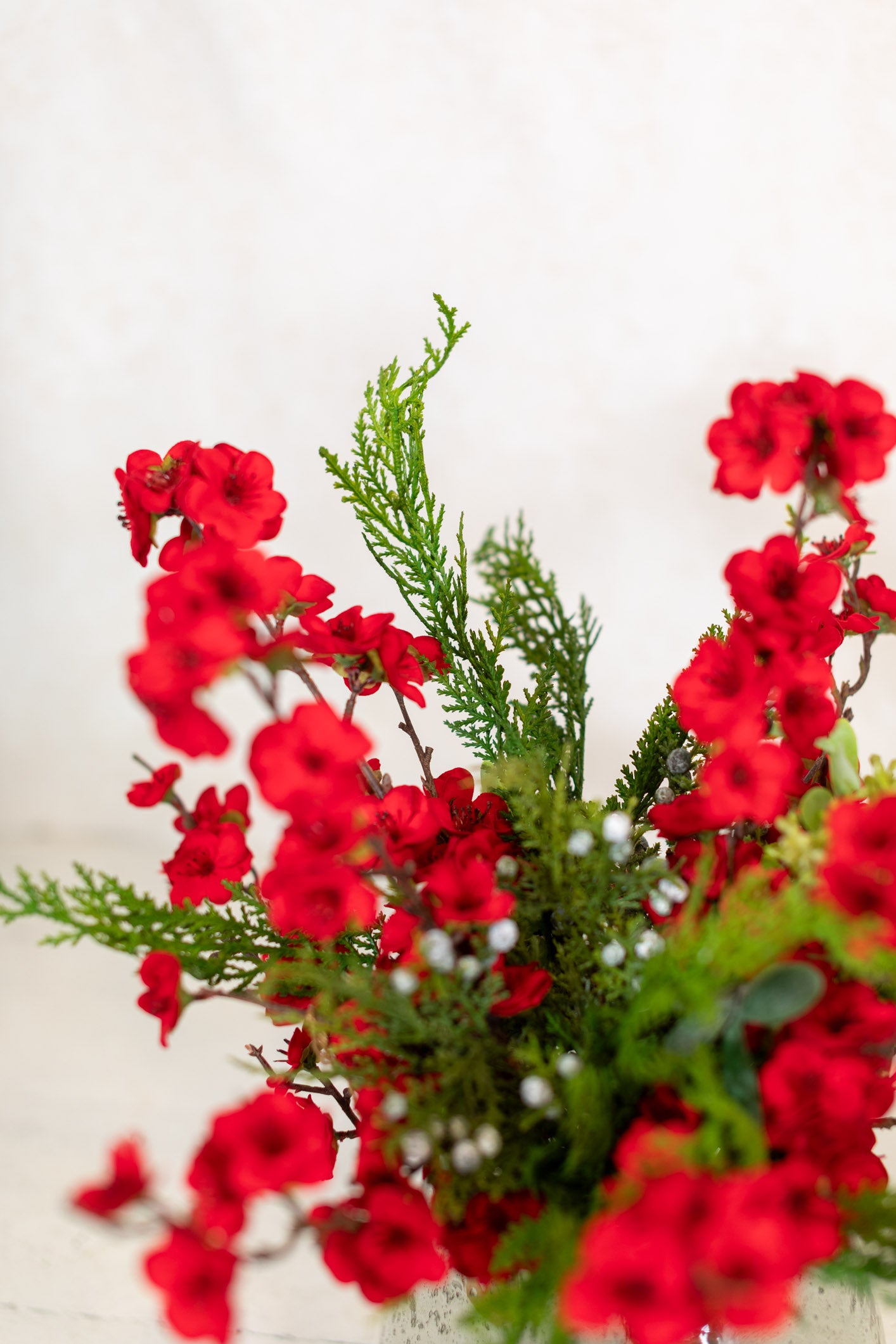 Holiday Cherry Blossom Bouquet Drop In