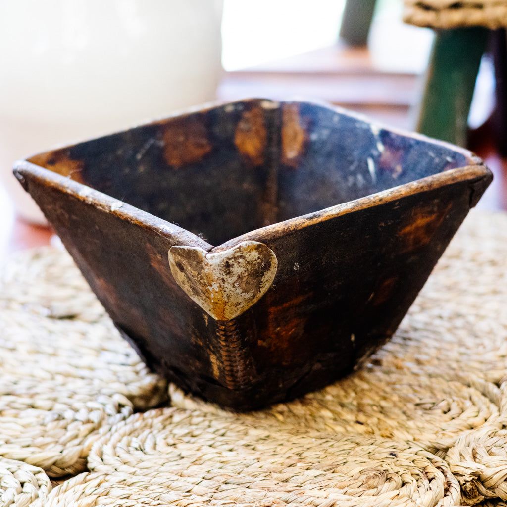 Vintage Small Wooden Rice Measurer