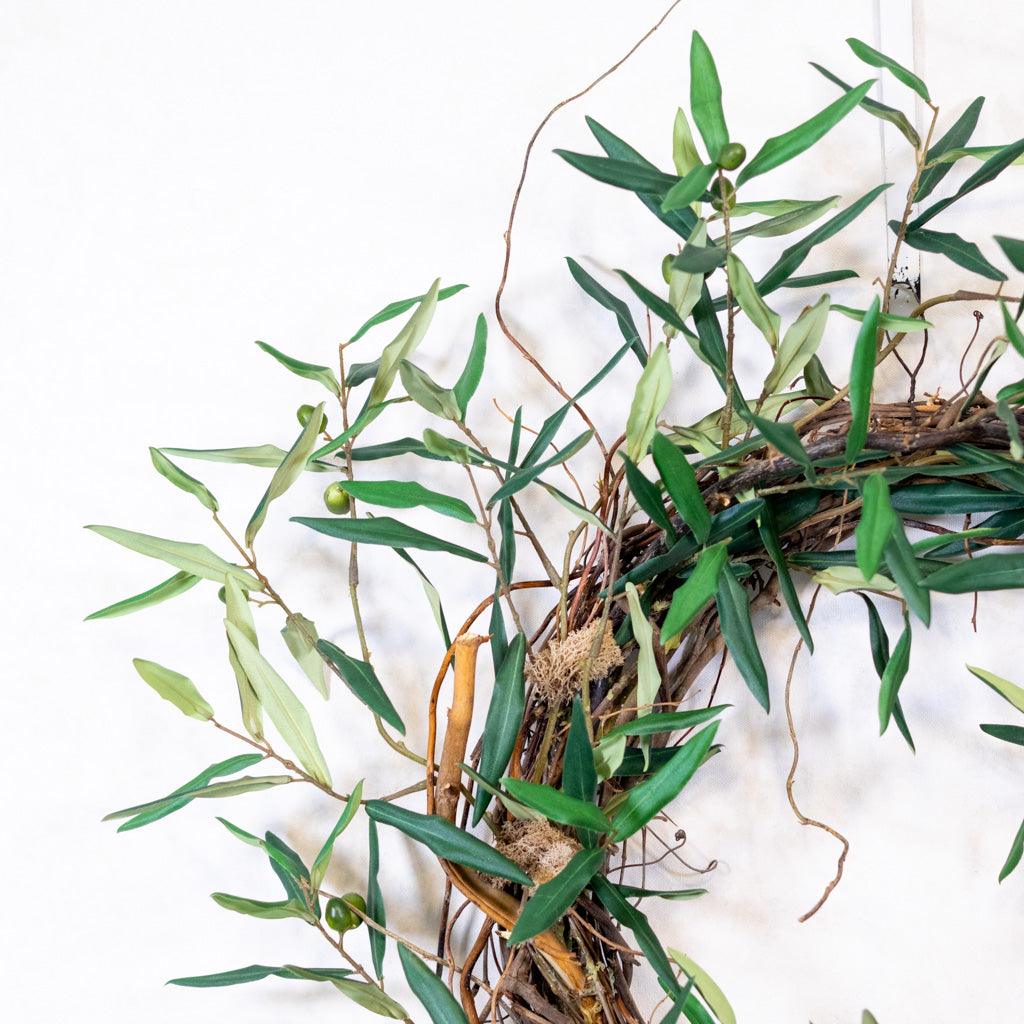 Olive and Willow Wreath