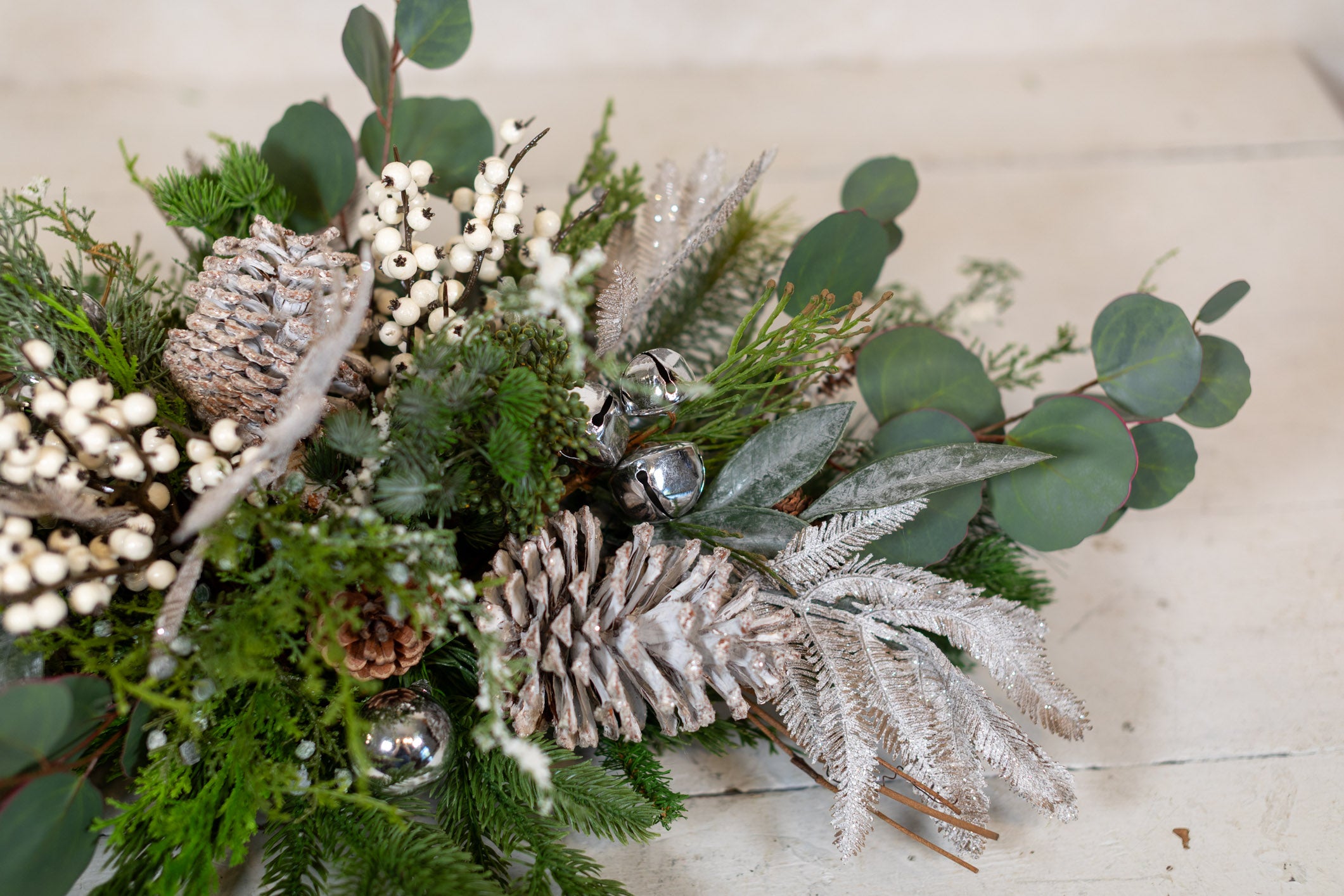 Silver Bells Centerpiece Drop In