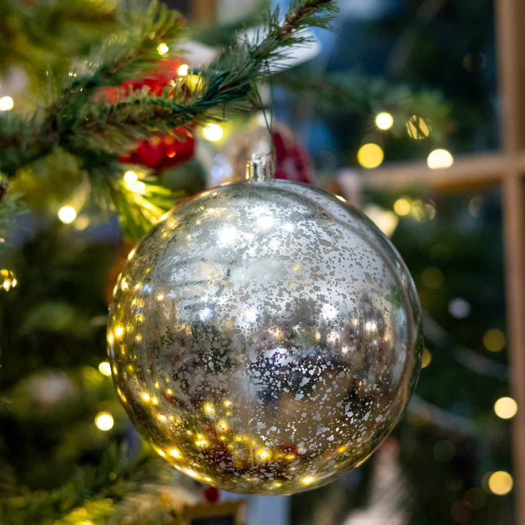 Champagne Shiny Mercury Shatterproof Ball Ornament