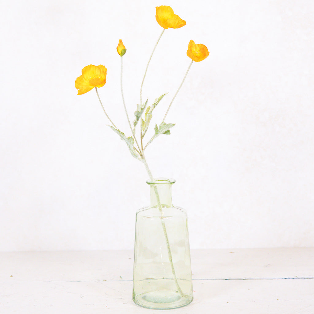 Bright Orange Poppy Spray Stem