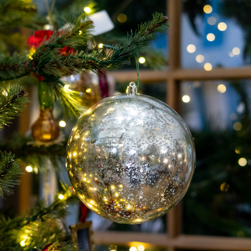 Champagne Shiny Mercury Shatterproof Ball Ornament
