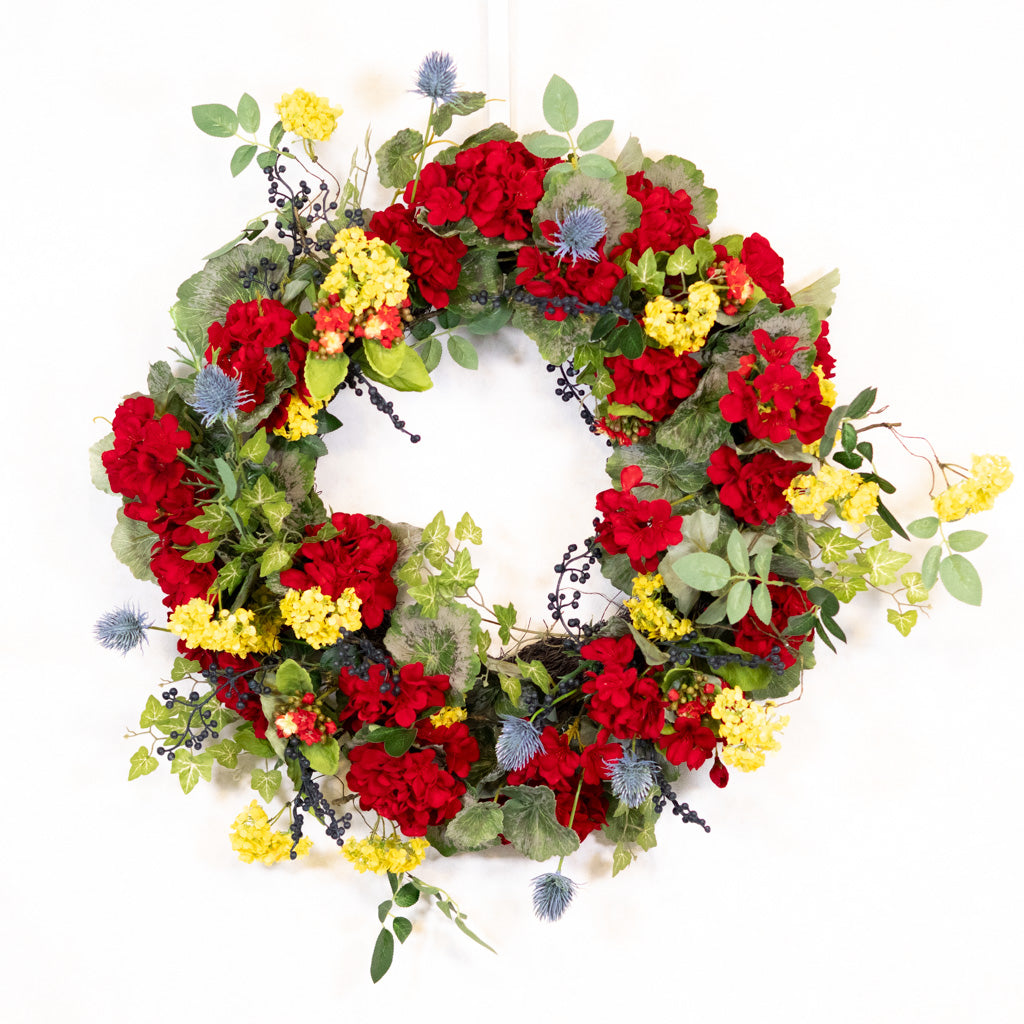 The Geranium Garden Wreath