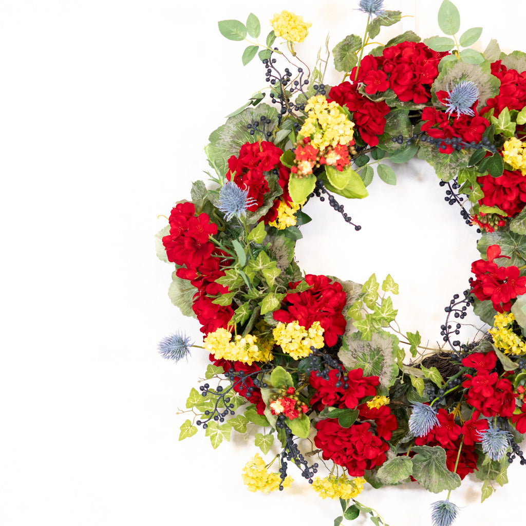 The Geranium Garden Wreath