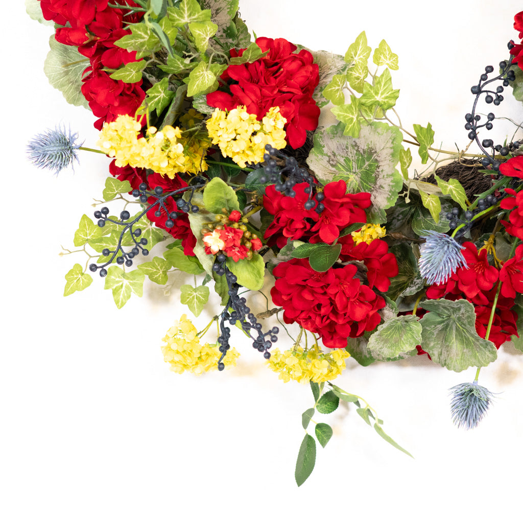 The Geranium Garden Wreath