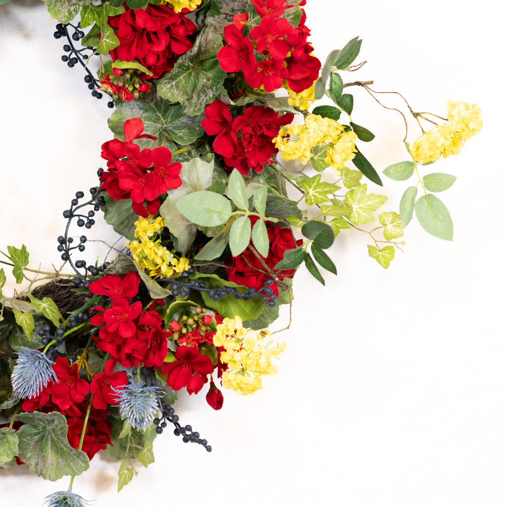The Geranium Garden Wreath