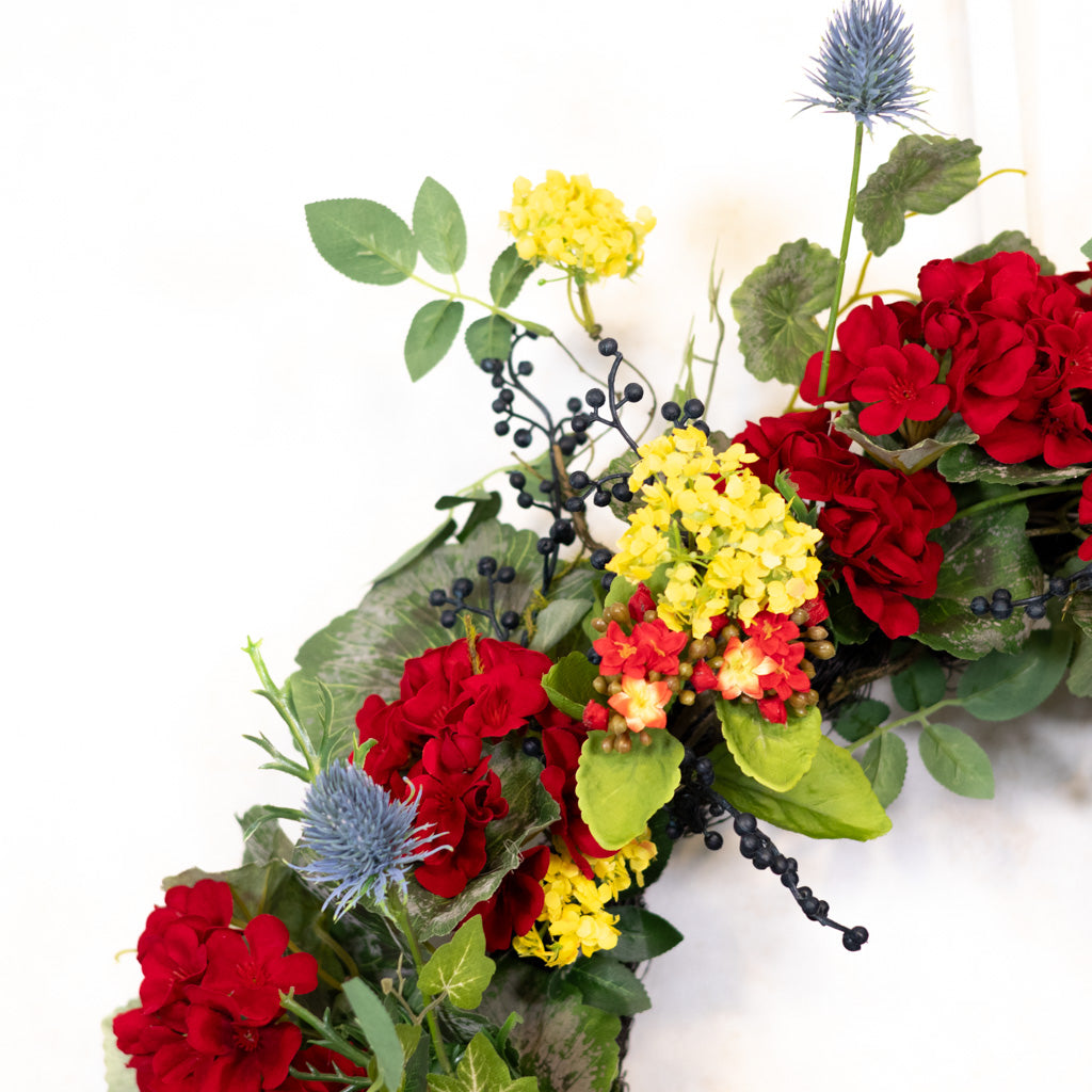 The Geranium Garden Wreath