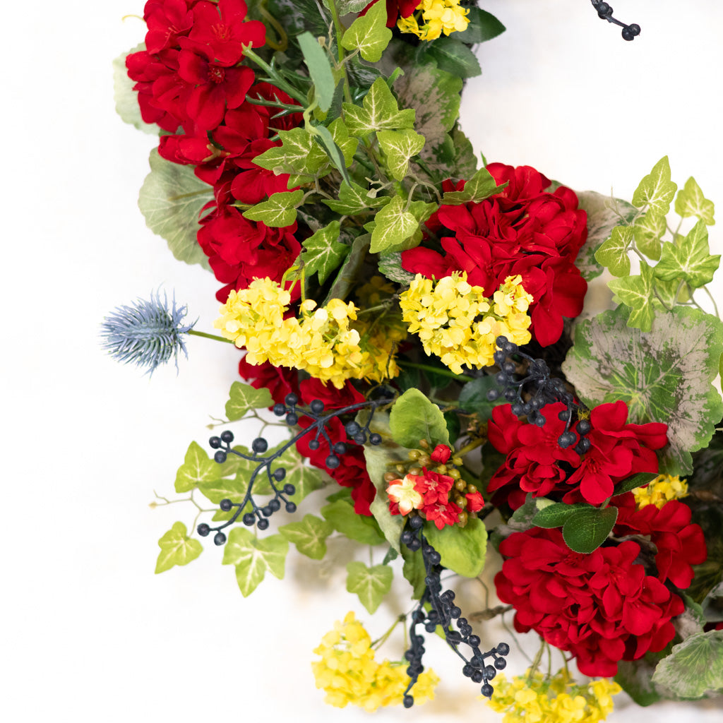 The Geranium Garden Wreath