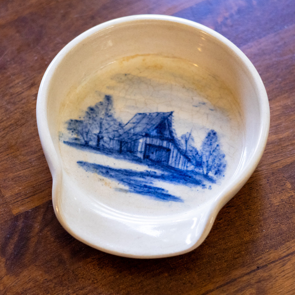 Blue and White Spoon Rest