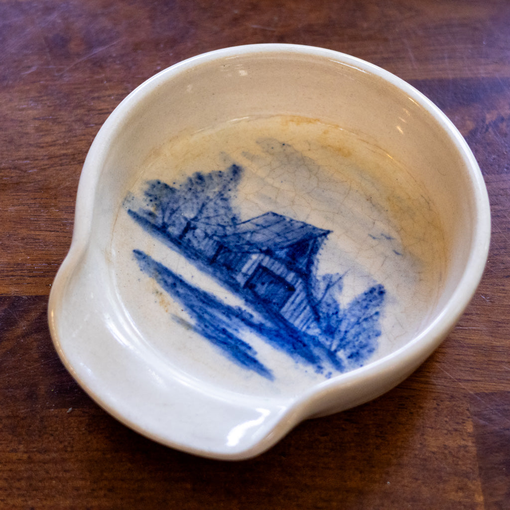 Blue and White Spoon Rest
