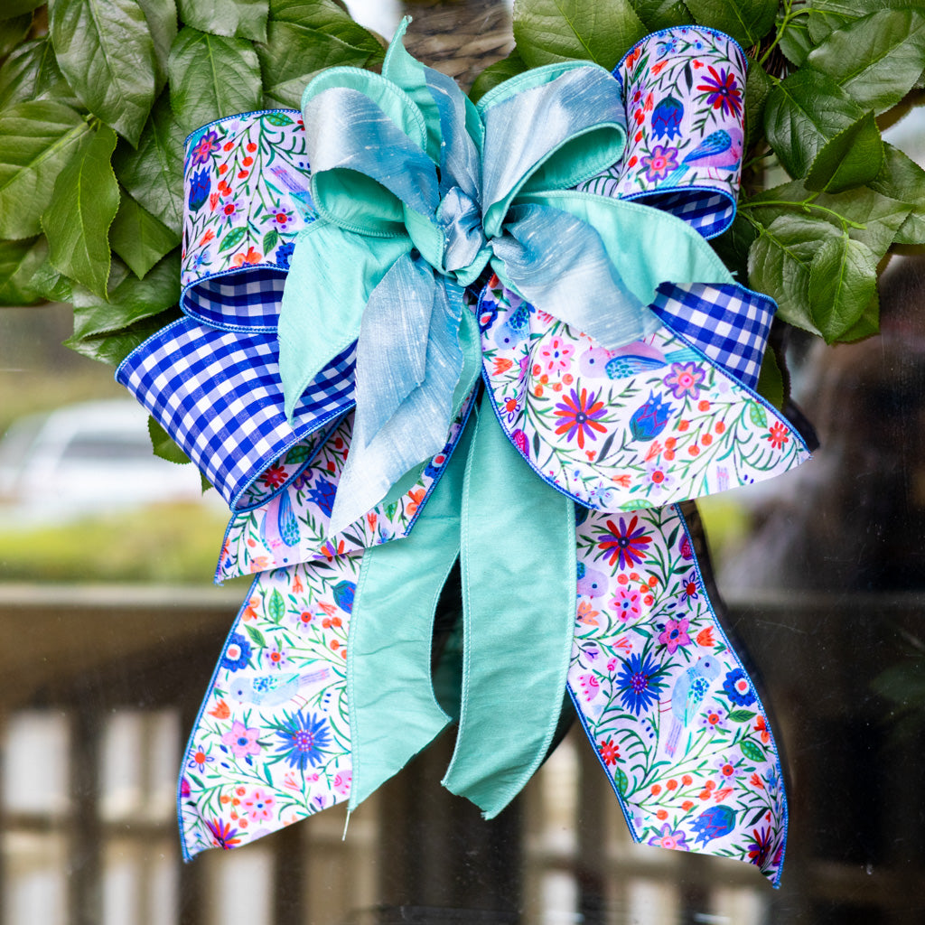 Birds and Blooms Bow
