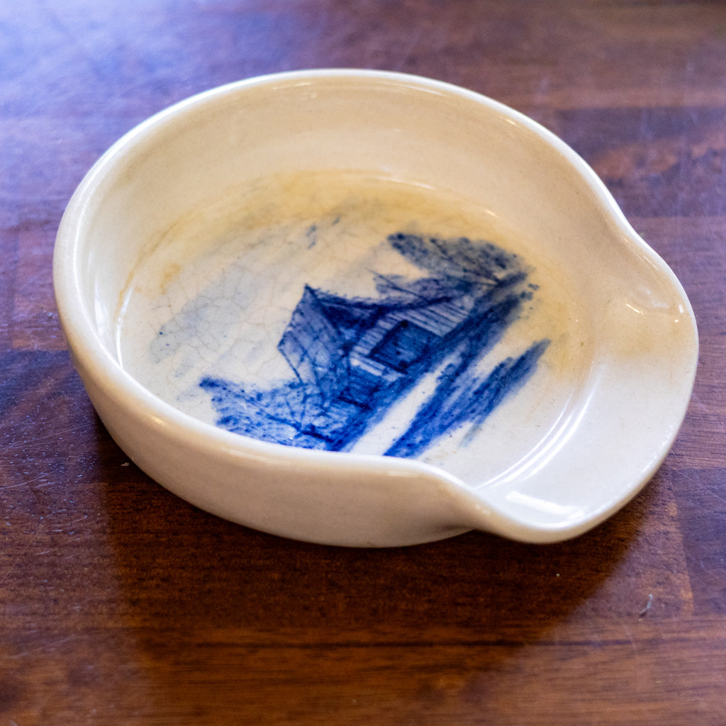Blue and White Spoon Rest