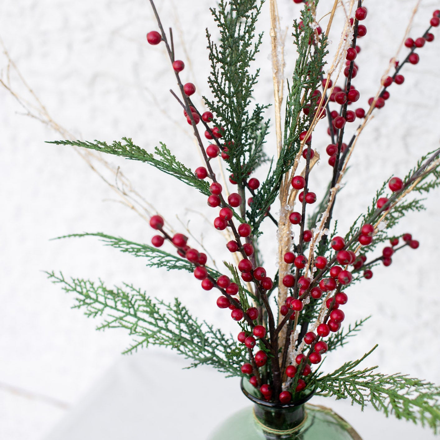Winter Berry Narrow Vase Drop-In