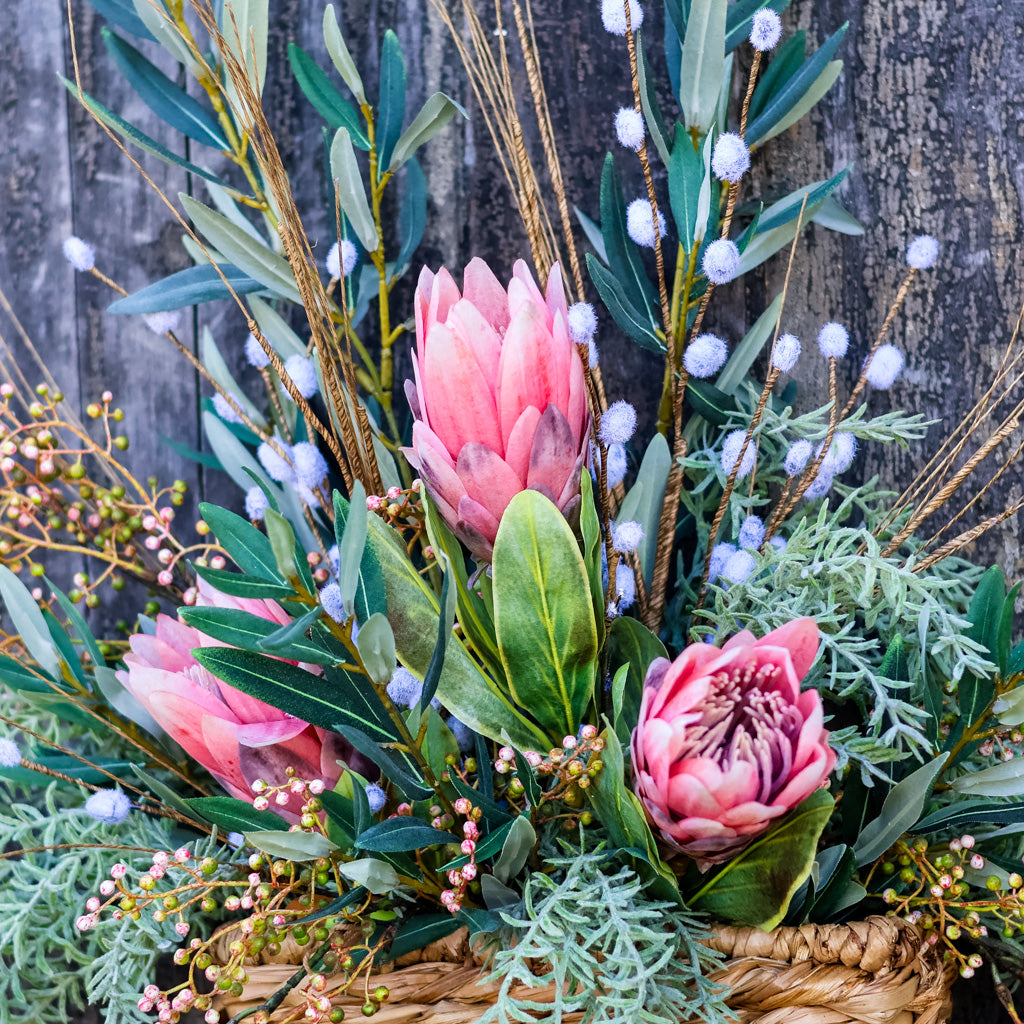 Flamingo Floral Bouquet Drop In