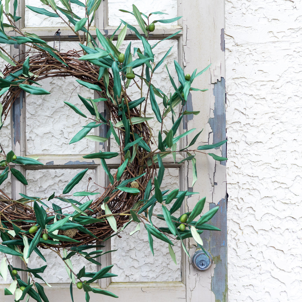 Green Olive Branch Wreath