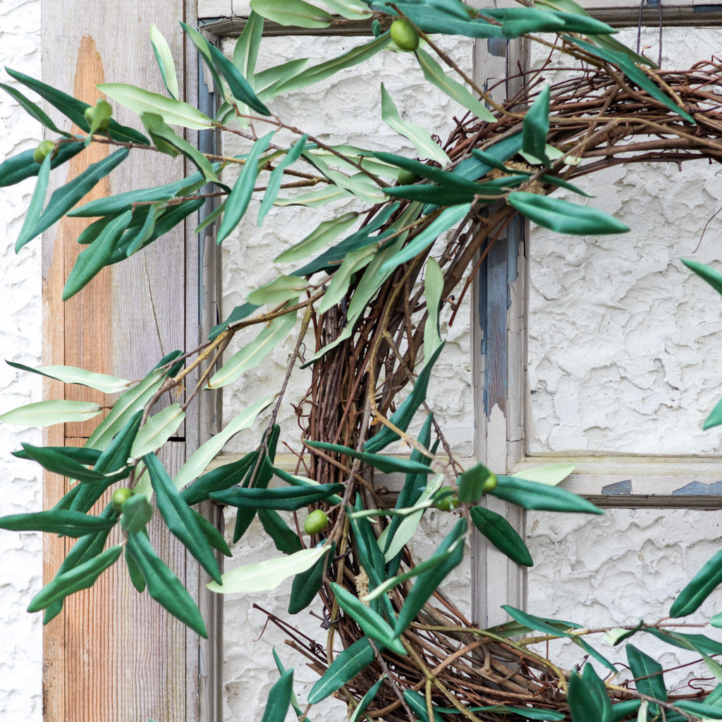 Green Olive Branch Wreath