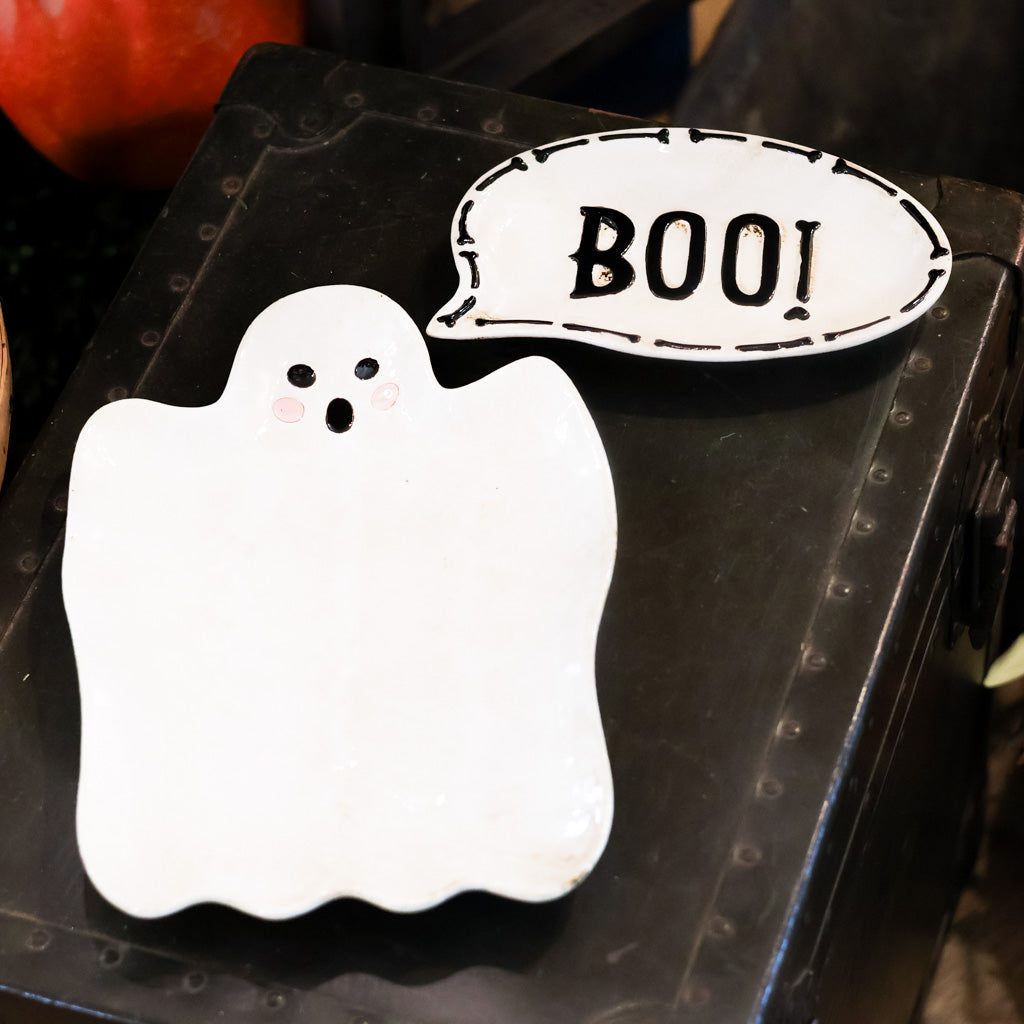 Halloween Ghost Ceramic Serving Platter