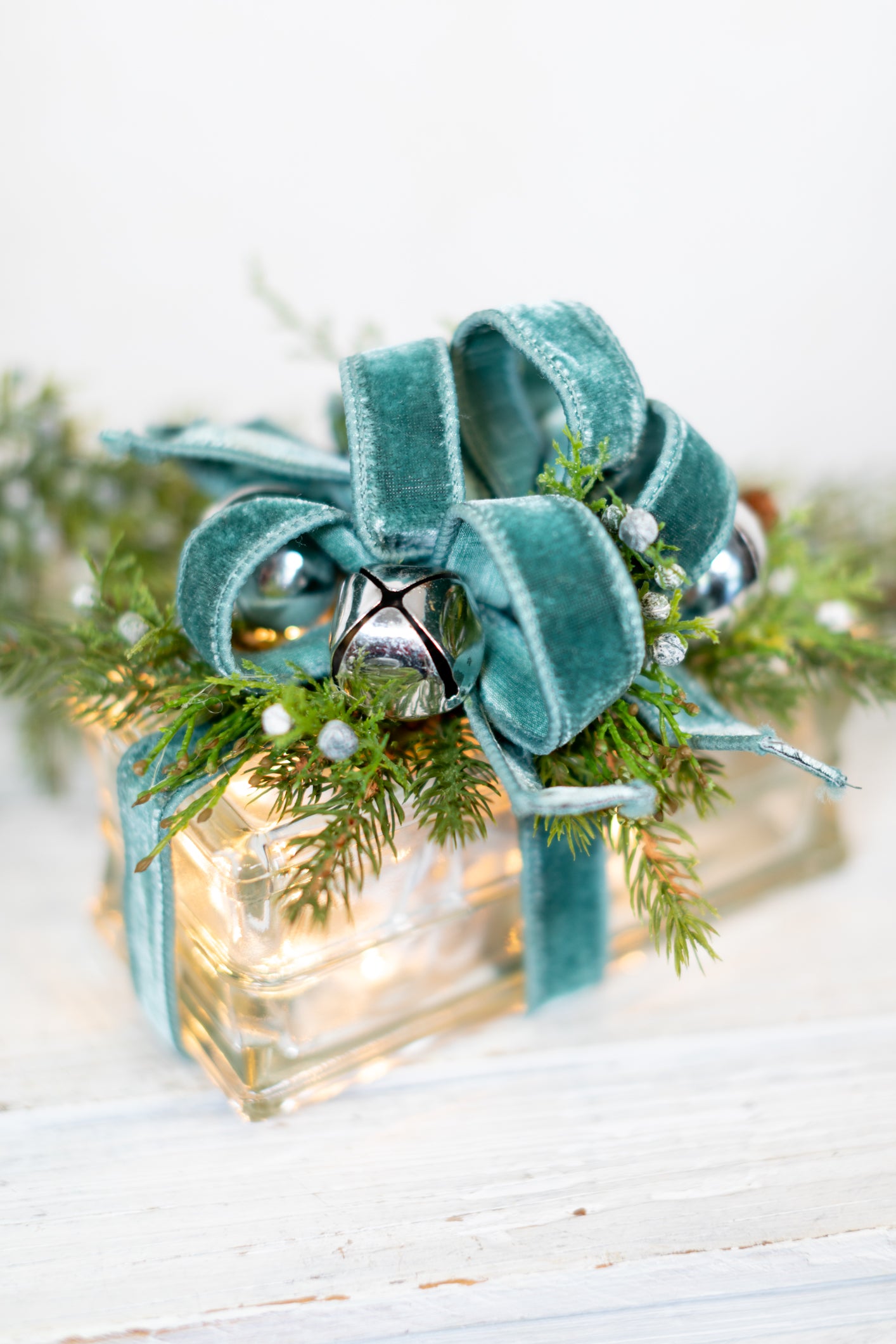 Battery Operated Simply Blue Horizontal Light Block