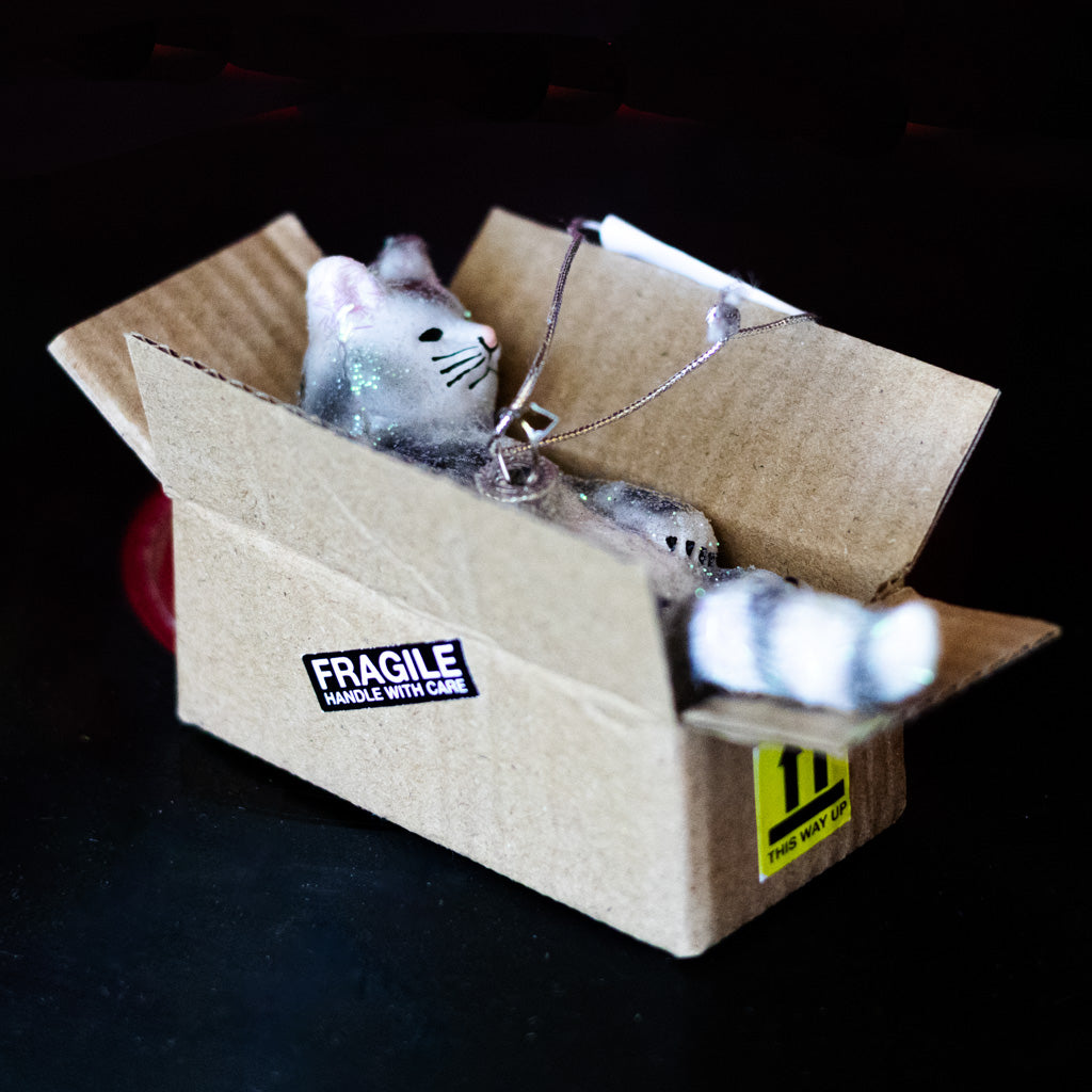 Best Cat Toy Glass Ornament