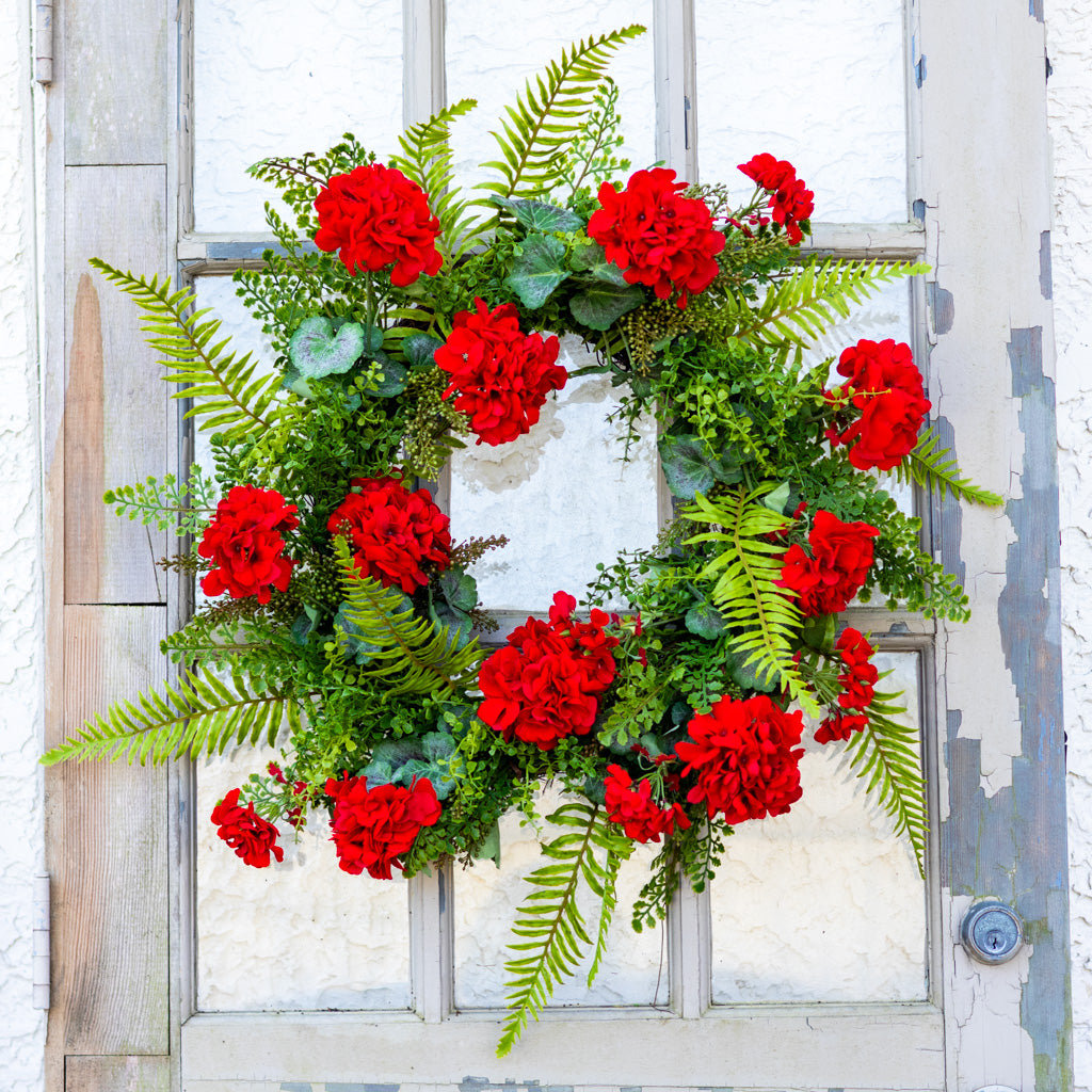 Grand Geranium Wreath