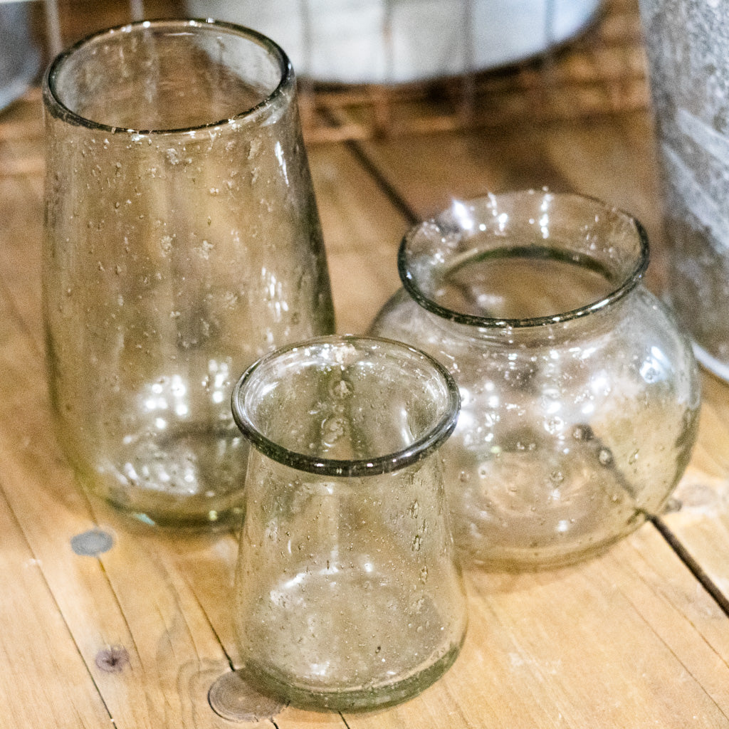 Recycle Stone Glass Vase