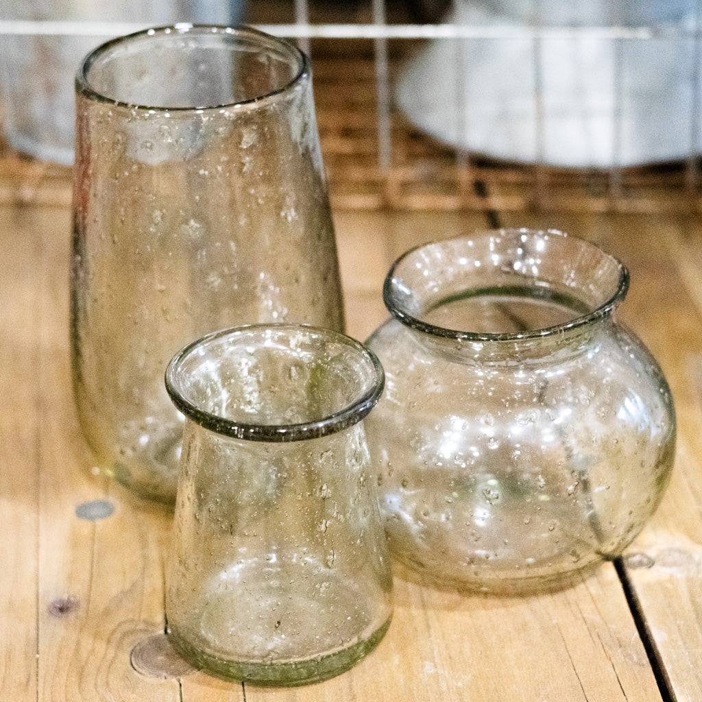 Recycle Stone Glass Mini Vase