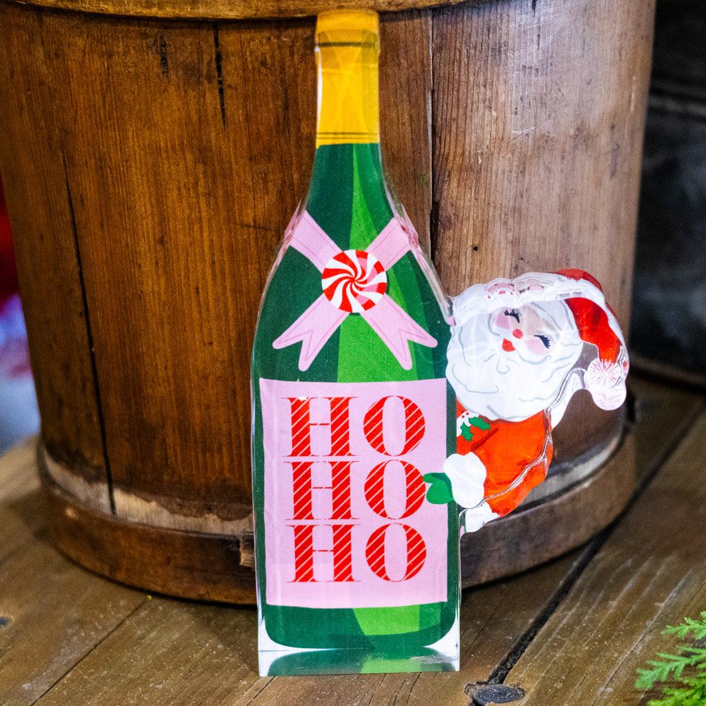 Bottled Christmas Cheer Acrylic Cut Out Block