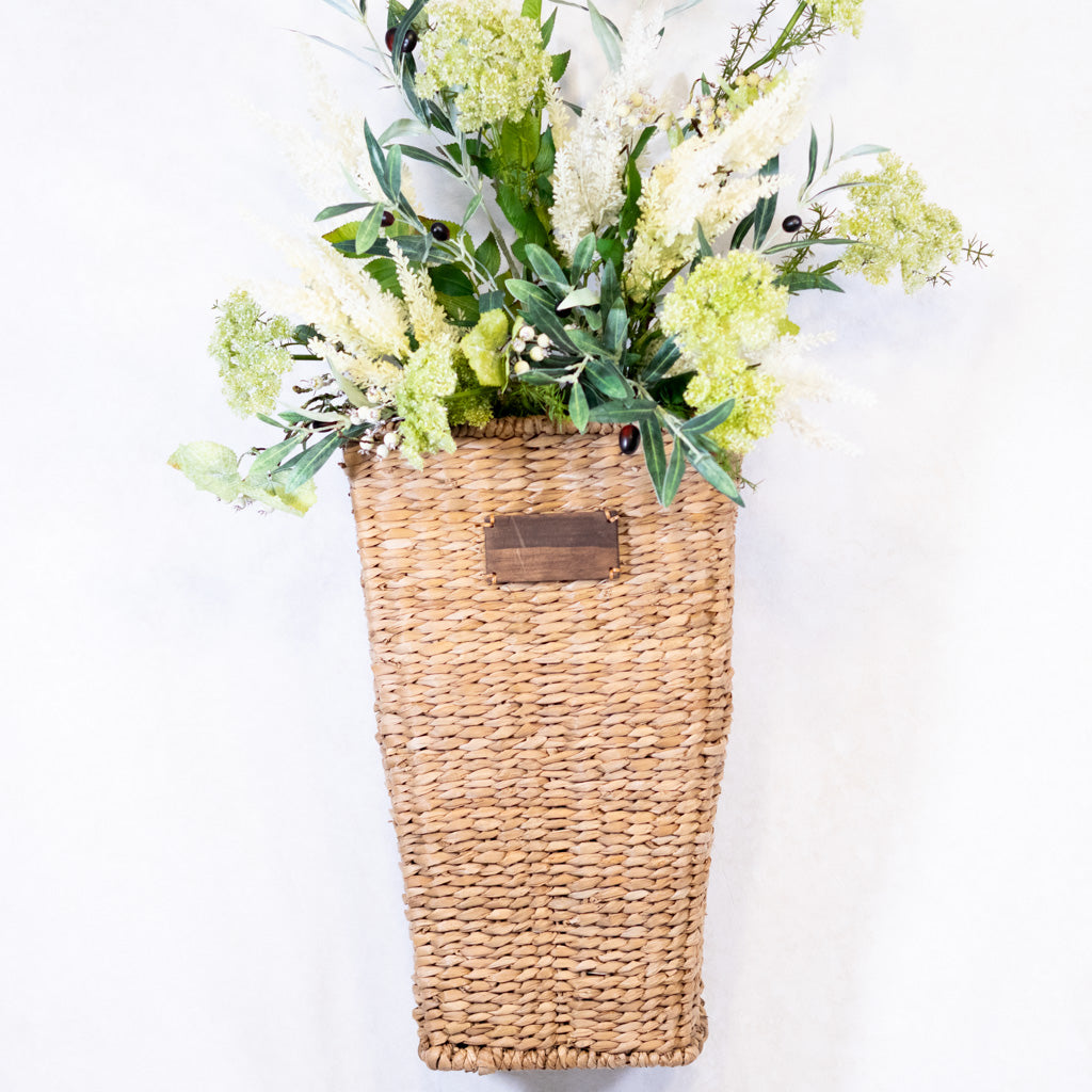 Large Hand Woven Storage Wall Baskets main image 0