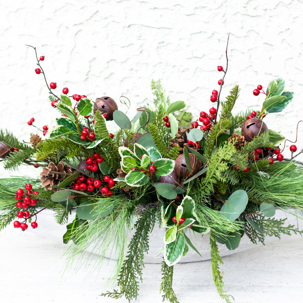 Jingle Bell Holiday Centerpiece Drop In