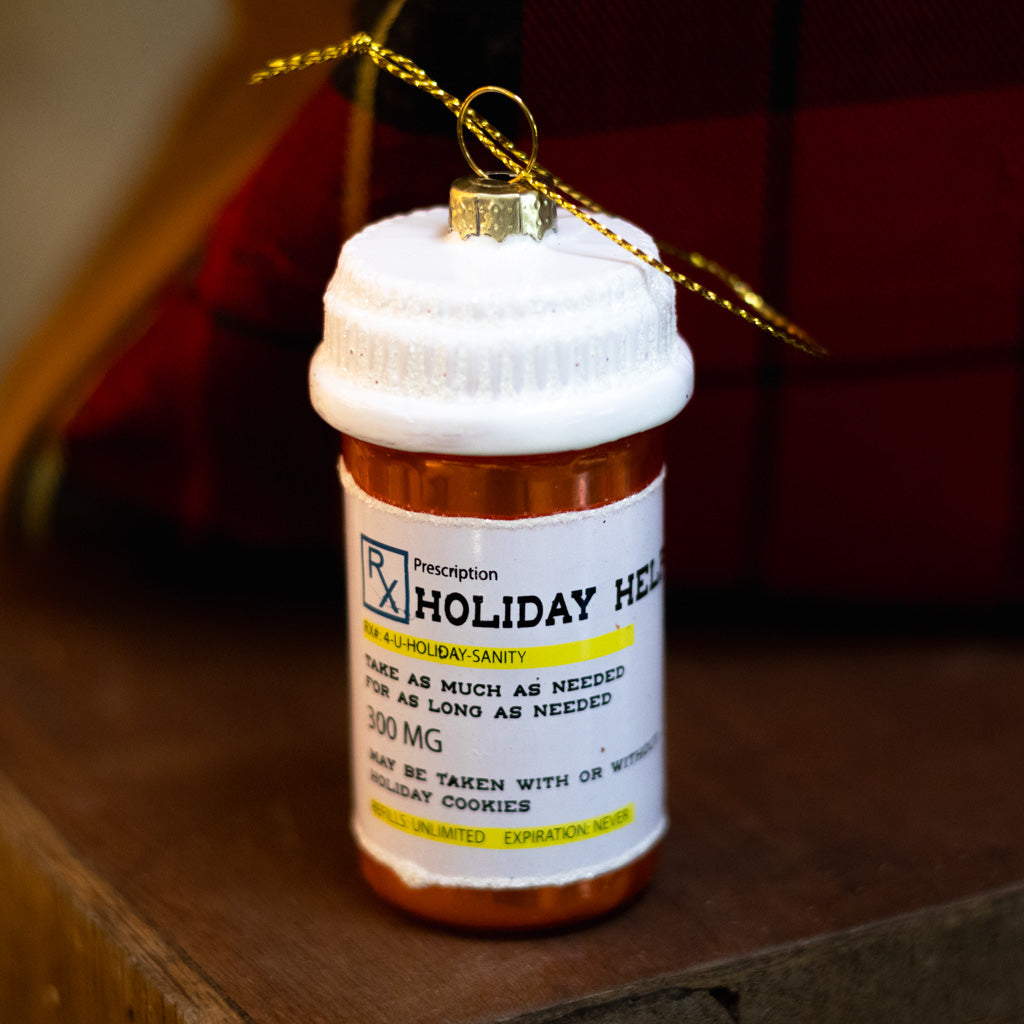Holiday Helpers Glass Ornament