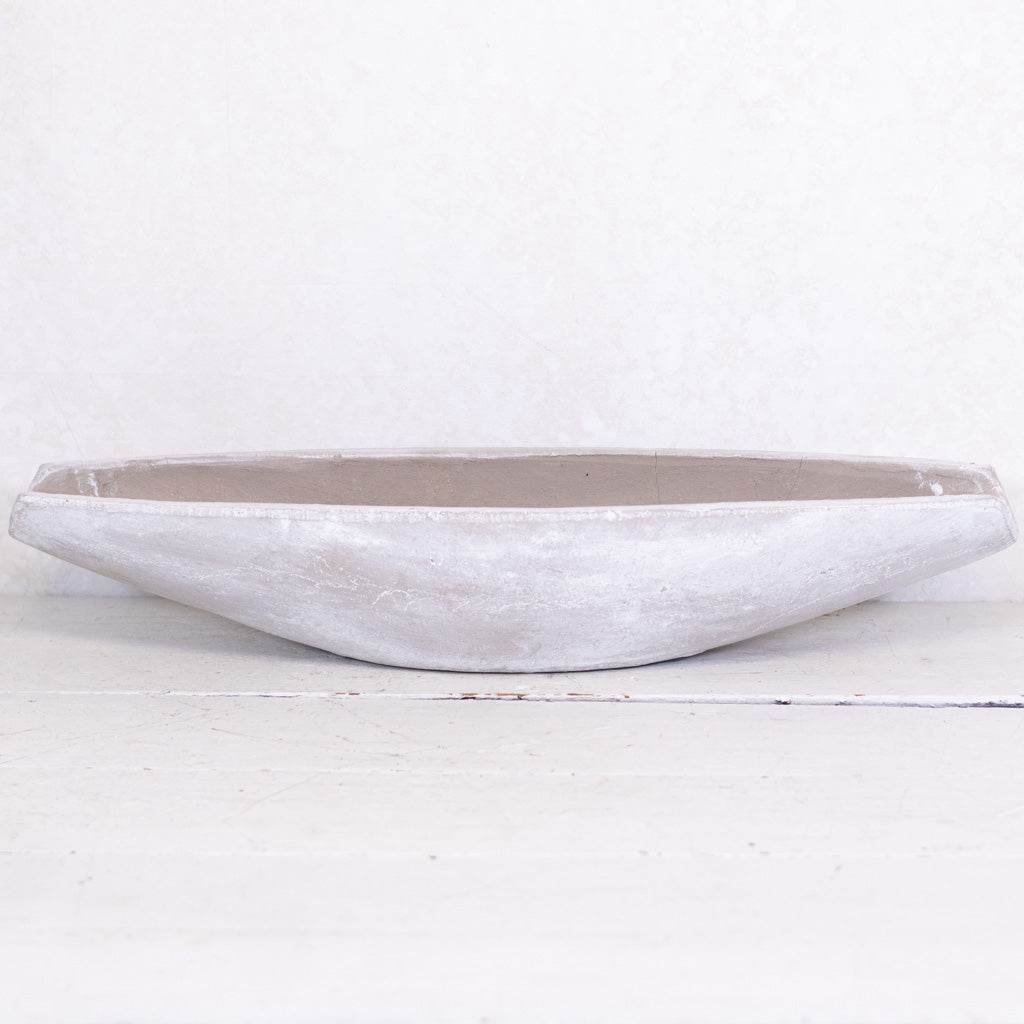 Stonewashed Concrete Boat Container Large