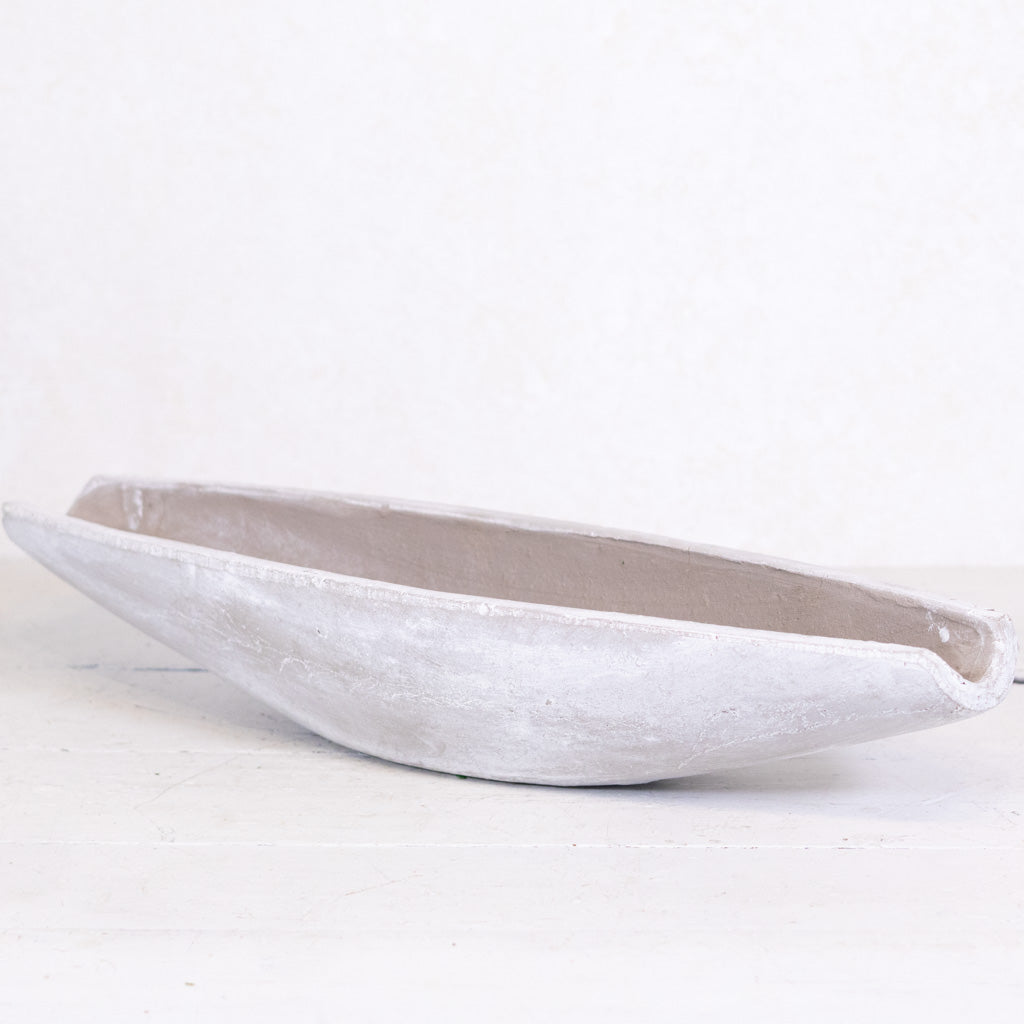 Stonewashed Concrete Boat Container Large