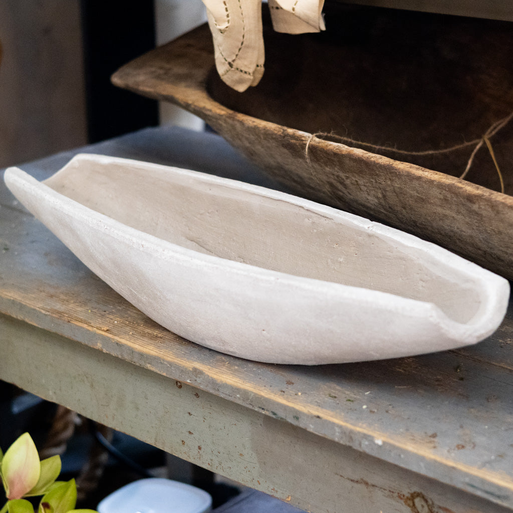 Stonewashed Concrete Boat Container Large