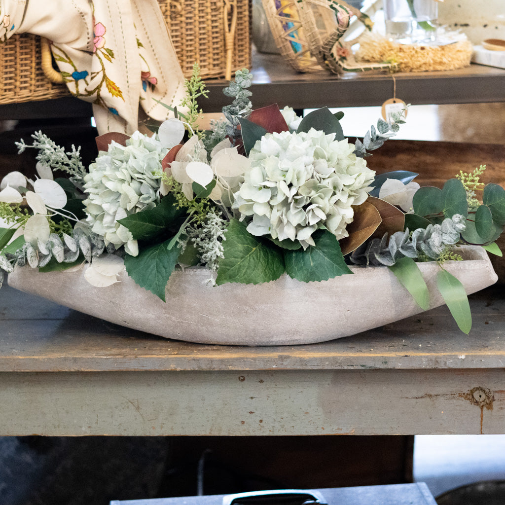 Stonewashed Concrete Boat Container Large