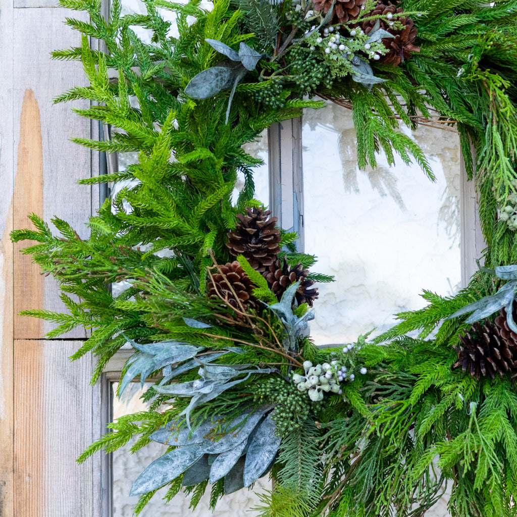Faux Real Evergreen Wreath