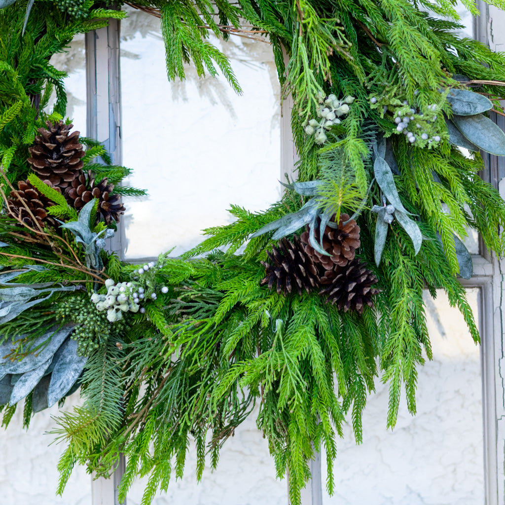 Faux Real Evergreen Wreath
