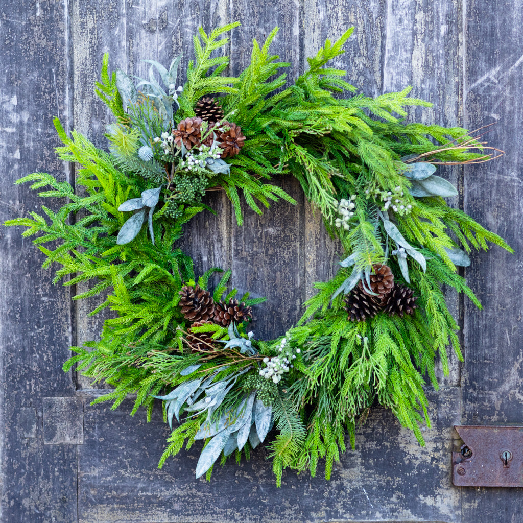 Faux Real Evergreen Wreath