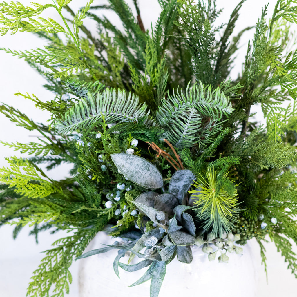 Grand Faux Real Evergreen Bouquet