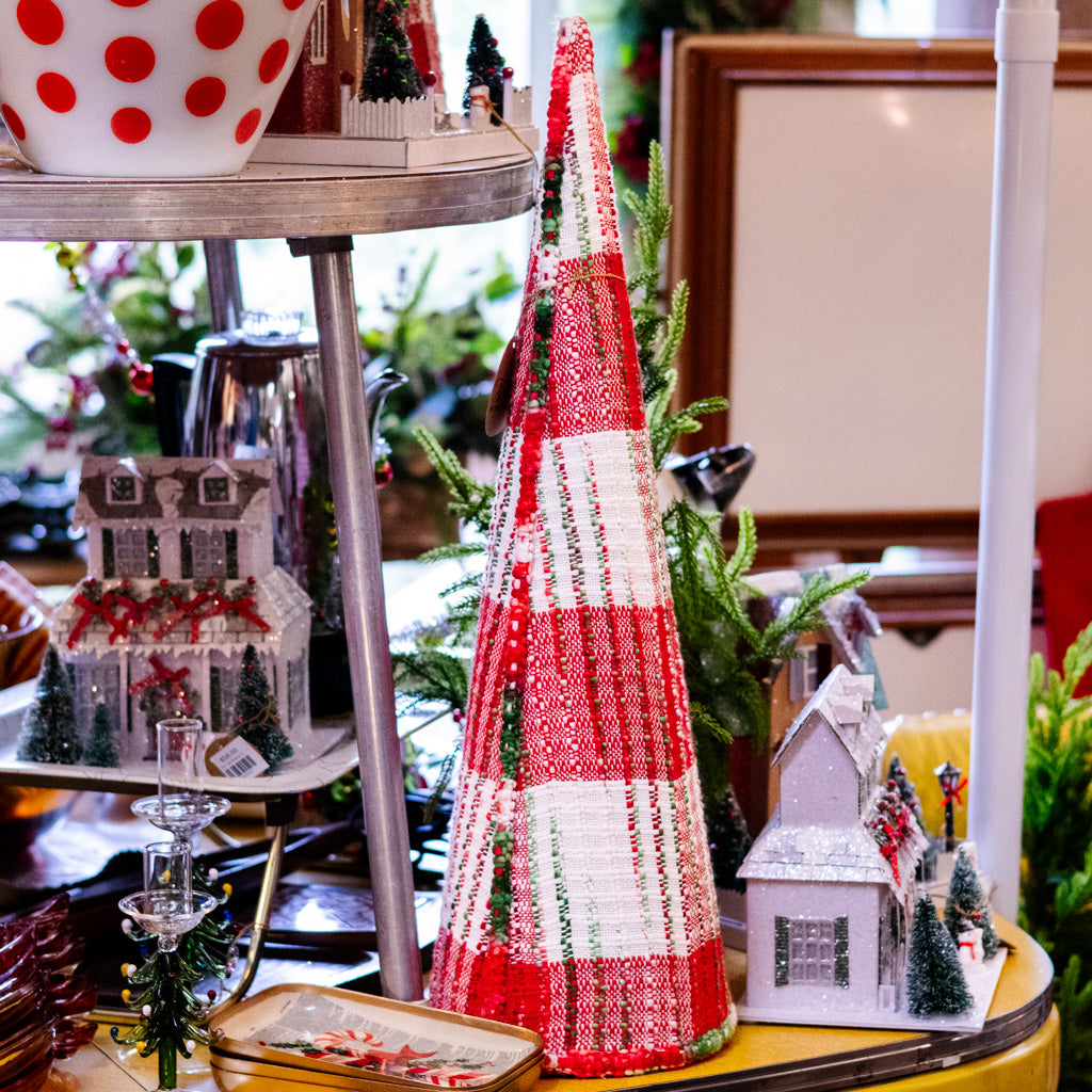 Tall Cozy Christmas Yarn Tree