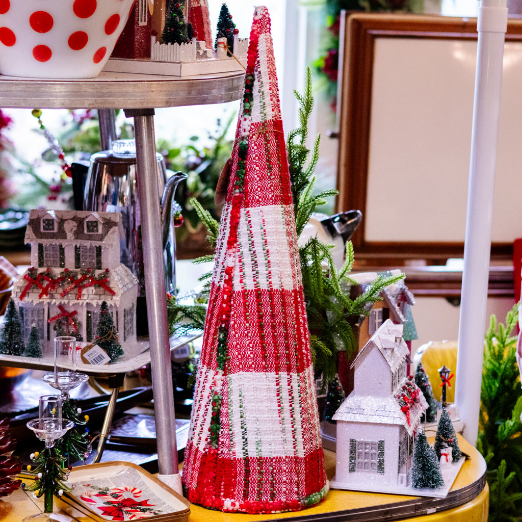 Tall Cozy Christmas Yarn Tree